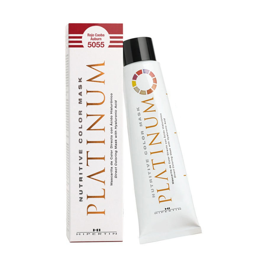 Тонувальна маска для волосся Hipertin Platinum Nutritive Color Mask з гіалуроновою кислотою, 5055 Mahogany Red, 100 мл